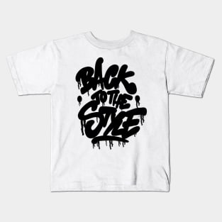 Back to the Style - Graffiti Bubble Tag - black Kids T-Shirt